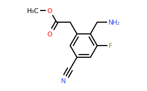 1804499-53-3 | Methyl 2-aminomethyl-5-cyano-3-fluorophenylacetate