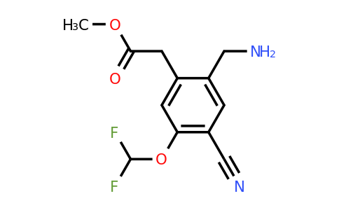 1804503-67-0 | Methyl 2-aminomethyl-4-cyano-5-(difluoromethoxy)phenylacetate