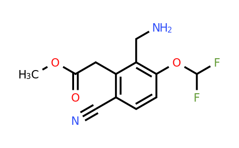 1804503-75-0 | Methyl 2-aminomethyl-6-cyano-3-(difluoromethoxy)phenylacetate