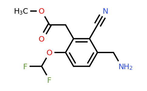 1804503-80-7 | Methyl 3-aminomethyl-2-cyano-6-(difluoromethoxy)phenylacetate