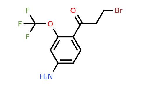 1804507-43-4 | 1-(4-Amino-2-(trifluoromethoxy)phenyl)-3-bromopropan-1-one