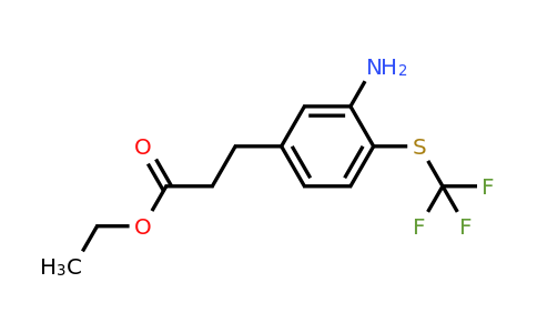 1804508-17-5 | Ethyl 3-(3-amino-4-(trifluoromethylthio)phenyl)propanoate