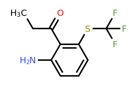 1804508-47-1 | 1-(2-Amino-6-(trifluoromethylthio)phenyl)propan-1-one