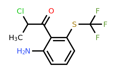 1804508-66-4 | 1-(2-Amino-6-(trifluoromethylthio)phenyl)-2-chloropropan-1-one