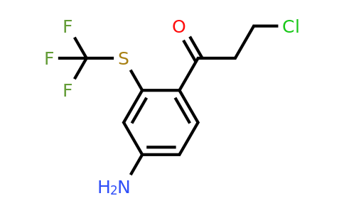 1804508-74-4 | 1-(4-Amino-2-(trifluoromethylthio)phenyl)-3-chloropropan-1-one