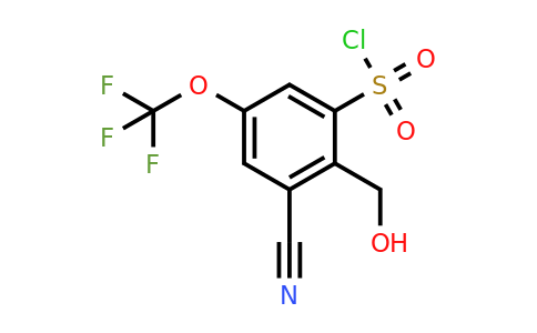 1804509-61-2 | 3-Cyano-2-hydroxymethyl-5-(trifluoromethoxy)benzenesulfonylchloride
