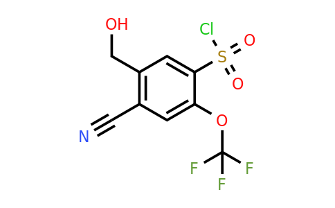 1804509-63-4 | 4-Cyano-5-hydroxymethyl-2-(trifluoromethoxy)benzenesulfonylchloride