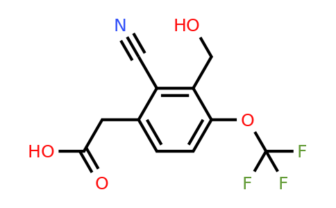 1804509-83-8 | 2-Cyano-3-hydroxymethyl-4-(trifluoromethoxy)phenylacetic acid
