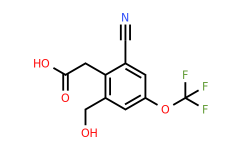 1804509-86-1 | 2-Cyano-6-hydroxymethyl-4-(trifluoromethoxy)phenylacetic acid