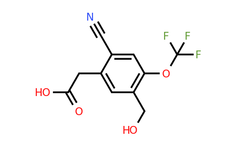 1804509-89-4 | 2-Cyano-5-hydroxymethyl-4-(trifluoromethoxy)phenylacetic acid