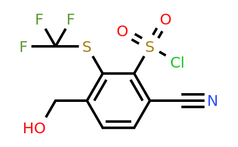 1804510-16-4 | 6-Cyano-3-hydroxymethyl-2-(trifluoromethylthio)benzenesulfonylchloride