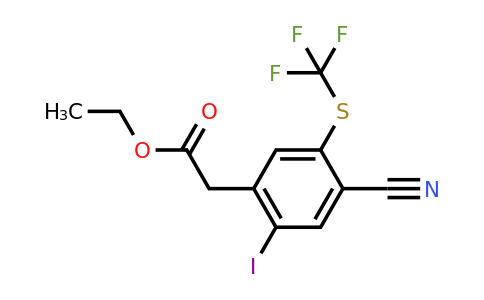 1804510-24-4 | Ethyl 4-cyano-2-iodo-5-(trifluoromethylthio)phenylacetate