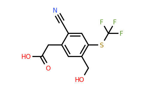 1804510-26-6 | 2-Cyano-5-hydroxymethyl-4-(trifluoromethylthio)phenylacetic acid
