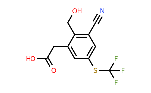 1804510-27-7 | 3-Cyano-2-hydroxymethyl-5-(trifluoromethylthio)phenylacetic acid