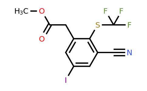 1804510-29-9 | Methyl 3-cyano-5-iodo-2-(trifluoromethylthio)phenylacetate