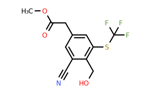 1804510-41-5 | Methyl 3-cyano-4-hydroxymethyl-5-(trifluoromethylthio)phenylacetate