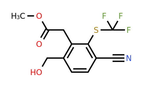 1804510-42-6 | Methyl 3-cyano-6-hydroxymethyl-2-(trifluoromethylthio)phenylacetate
