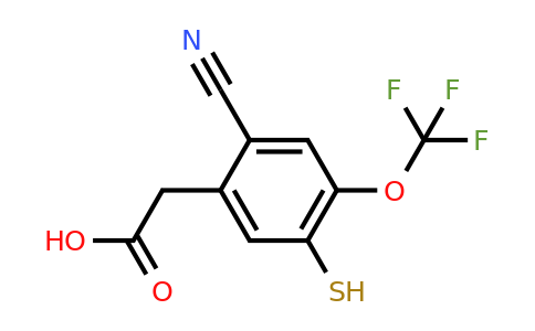 1804510-47-1 | 2-Cyano-5-mercapto-4-(trifluoromethoxy)phenylacetic acid