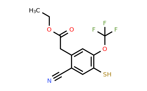 1804510-53-9 | Ethyl 2-cyano-4-mercapto-5-(trifluoromethoxy)phenylacetate