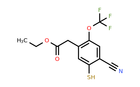 1804510-71-1 | Ethyl 4-cyano-5-mercapto-2-(trifluoromethoxy)phenylacetate