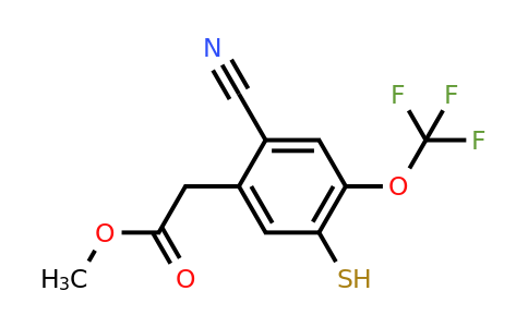 1804510-76-6 | Methyl 2-cyano-5-mercapto-4-(trifluoromethoxy)phenylacetate