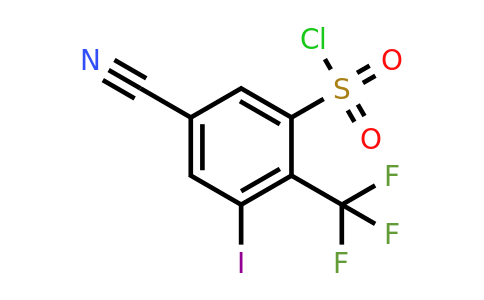 1804511-10-1 | 5-Cyano-3-iodo-2-(trifluoromethyl)benzenesulfonylchloride