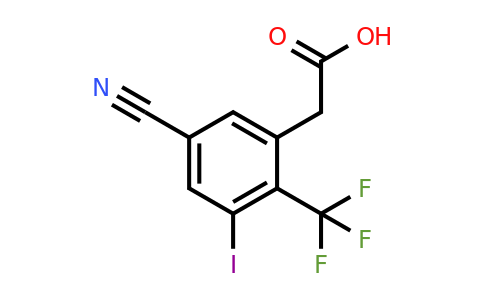 1804511-57-6 | 5-Cyano-3-iodo-2-(trifluoromethyl)phenylacetic acid