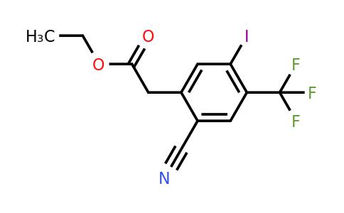 1804511-64-5 | Ethyl 2-cyano-5-iodo-4-(trifluoromethyl)phenylacetate