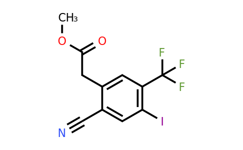 1804511-77-0 | Methyl 2-cyano-4-iodo-5-(trifluoromethyl)phenylacetate