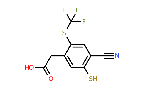 1804512-58-0 | 4-Cyano-5-mercapto-2-(trifluoromethylthio)phenylacetic acid