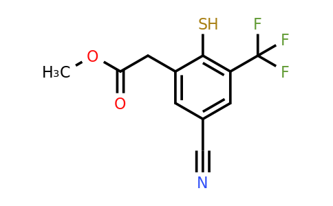 1804513-04-9 | Methyl 5-cyano-2-mercapto-3-(trifluoromethyl)phenylacetate