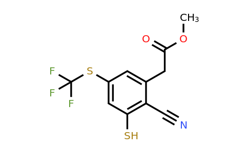 1804513-20-9 | Methyl 2-cyano-3-mercapto-5-(trifluoromethylthio)phenylacetate