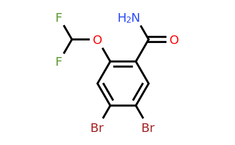 1804513-58-3 | 4,5-Dibromo-2-(difluoromethoxy)benzamide