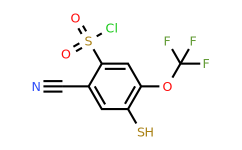 1804514-93-9 | 2-Cyano-4-mercapto-5-(trifluoromethoxy)benzenesulfonylchloride