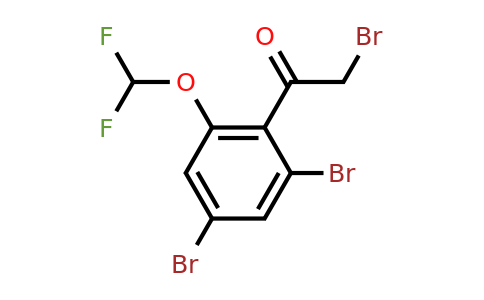 1804515-65-8 | 2',4'-Dibromo-6'-(difluoromethoxy)phenacyl bromide