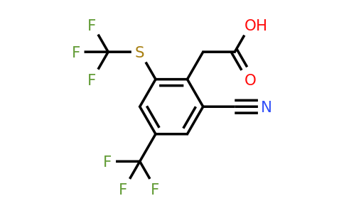1804516-57-1 | 2-Cyano-4-trifluoromethyl-6-(trifluoromethylthio)phenylacetic acid