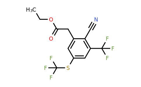 1804516-63-9 | Ethyl 2-cyano-3-trifluoromethyl-5-(trifluoromethylthio)phenylacetate