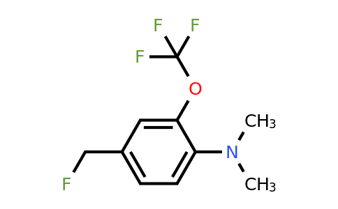 1804518-39-5 | 1-Dimethylamino-4-fluoromethyl-2-(trifluoromethoxy)benzene