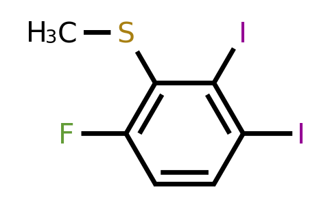 1804518-80-6 | 2,3-Diiodo-6-fluorothioanisole