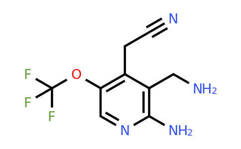 2-Amino-3-(aminomethyl)-5-(trifluoromethoxy)pyridine-4-acetonitrile