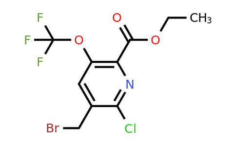 Ethyl 3-(bromomethyl)-2-chloro-5-(trifluoromethoxy)pyridine-6-carboxylate