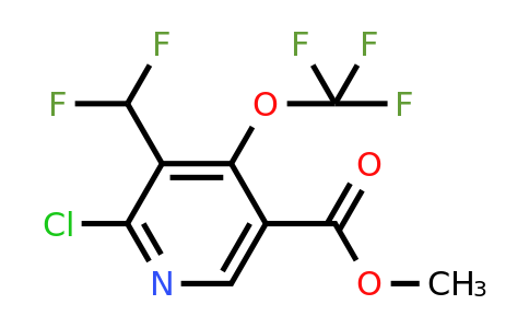 1804555-12-1 | Methyl 2-chloro-3-(difluoromethyl)-4-(trifluoromethoxy)pyridine-5-carboxylate
