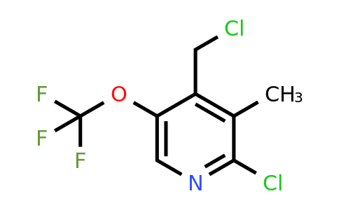 2-Chloro-4-(chloromethyl)-3-methyl-5-(trifluoromethoxy)pyridine