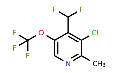 3-Chloro-4-(difluoromethyl)-2-methyl-5-(trifluoromethoxy)pyridine