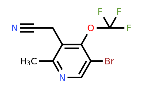 5-Bromo-2-methyl-4-(trifluoromethoxy)pyridine-3-acetonitrile