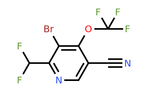 3-Bromo-5-cyano-2-(difluoromethyl)-4-(trifluoromethoxy)pyridine