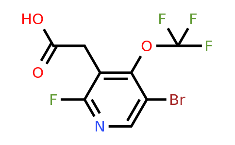 5-Bromo-2-fluoro-4-(trifluoromethoxy)pyridine-3-acetic acid