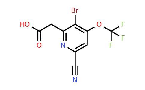 3-Bromo-6-cyano-4-(trifluoromethoxy)pyridine-2-acetic acid