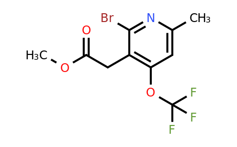 Methyl 2-bromo-6-methyl-4-(trifluoromethoxy)pyridine-3-acetate
