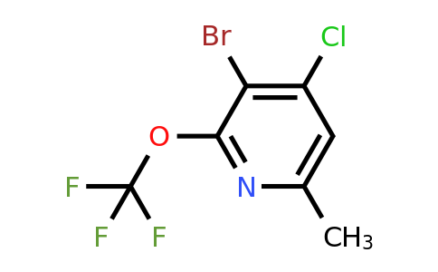 3-Bromo-4-chloro-6-methyl-2-(trifluoromethoxy)pyridine